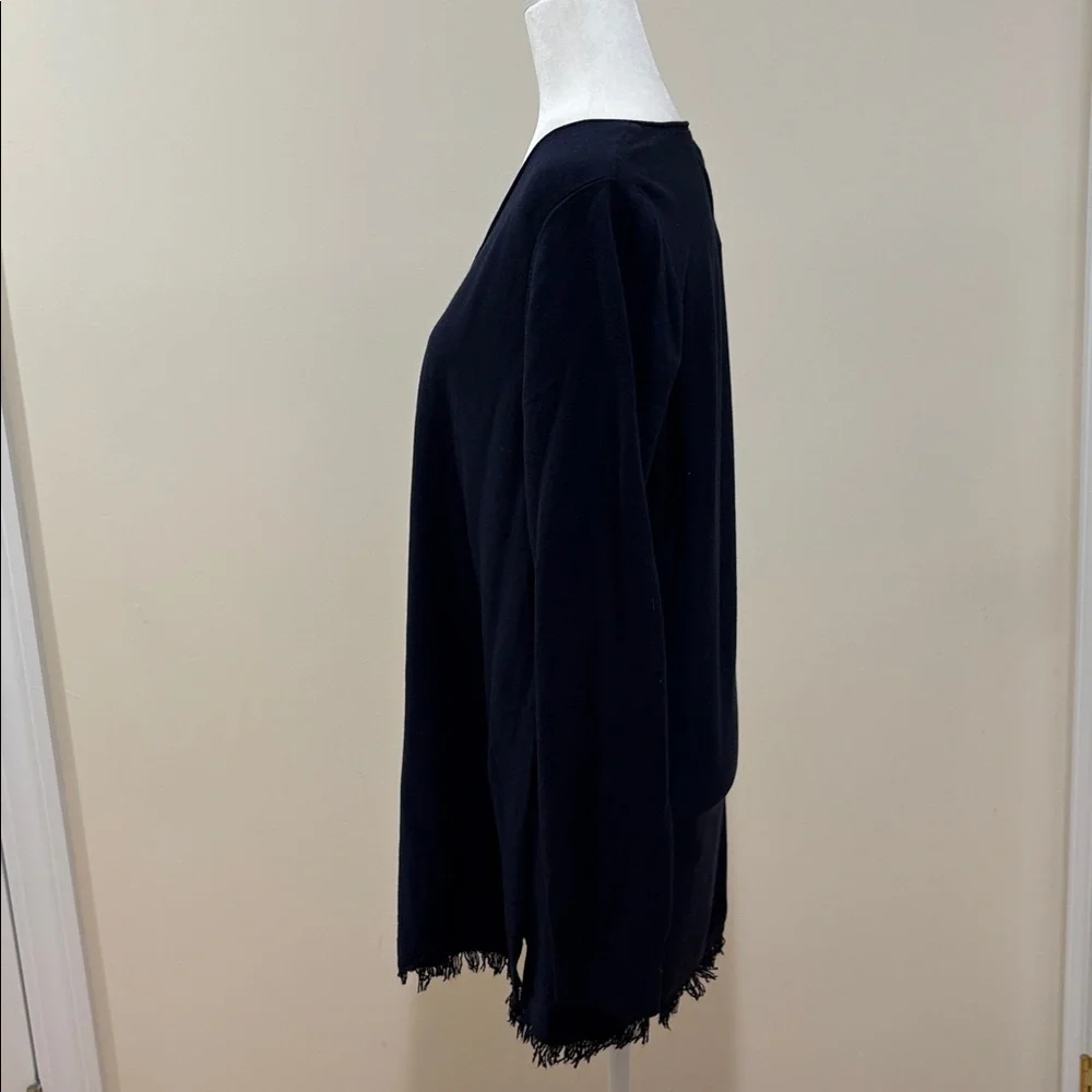 J.Jill V-neck Fringe Hem Sweater Tunic - Picture 3 of 6